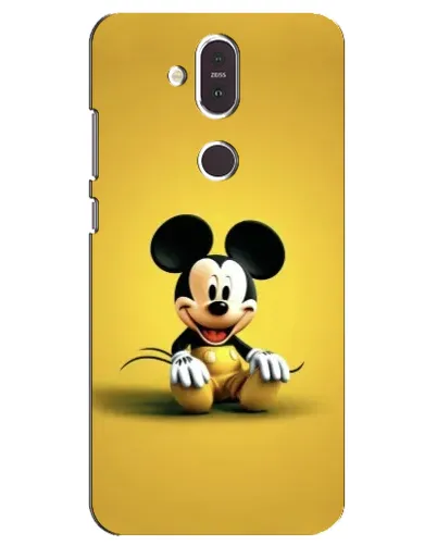 Чохол для Nokia 8.1 (2018) з картинкою «Міккі на жовтому»