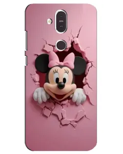 Чохол для Nokia 8.1 (2018) з картинкою «Мінні крізь стіну»