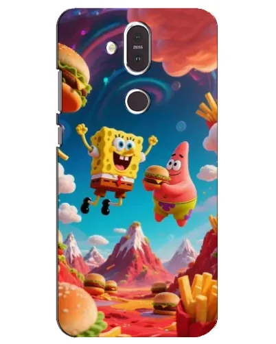Чохол для Nokia 8.1 (2018) з картинкою «Космічний фастфуд»