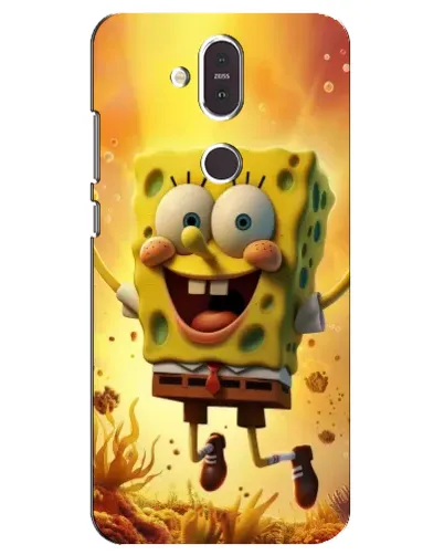 Чохол для Nokia 8.1 (2018) з картинкою «Губка Боб стрибає»