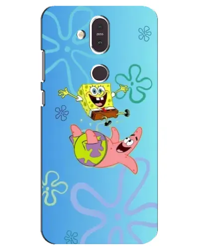 Чохол для Nokia 8.1 (2018) з картинкою «Спанч Боб та Патрік»