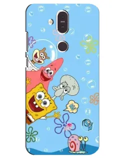 Чохол для Nokia 8.1 (2018) з картинкою «Веселі бульбашки»