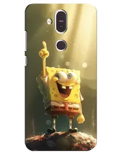 Чохол для Nokia 8.1 (2018) з картинкою «Сяючий Спанч Боб»