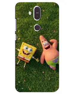 Чехол для Nokia 8.1 (2018) с картинкой «Друзья на лужайке»