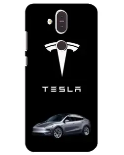 Чохол для Nokia 8.1 (2018) з картинкою «Tesla Model Y»