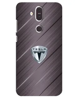 Чохол для Nokia 8.1 (2018) з картинкою «Металева текстура Tesla»