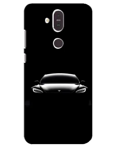 Чохол для Nokia 8.1 (2018) з картинкою «Фари Tesla Night» Чохол для Nokia 8.1 (2018) з картинкою «Фари Tesla Night»