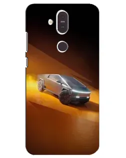 Чохол для Nokia 8.1 (2018) з картинкою «Cybertruck у пустелі»