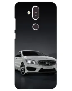 Чехол для Nokia 8.1 (2018) с картинкой «Mercedes AMG GT Silver»