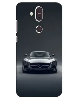 Чехол для Nokia 8.1 (2018) с картинкой «Mercedes на черном» Чехол для Nokia 8.1 (2018) с картинкой «Mercedes на черном»