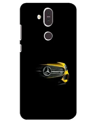 Чехол для Nokia 8.1 (2018) с картинкой «Mercedes — ретро стиль»