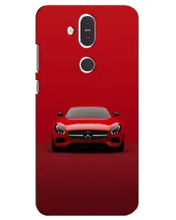 Чехол для Nokia 8.1 (2018) с картинкой «Красный Mercedes AMG» Чехол для Nokia 8.1 (2018) с картинкой «Красный Mercedes AMG»