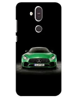Чехол для Nokia 8.1 (2018) с картинкой «Mercedes — неоновый лого» Чехол для Nokia 8.1 (2018) с картинкой «Mercedes — неоновый лого»