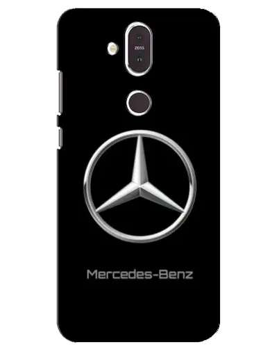 Чехол для Nokia 8.1 (2018) с картинкой «Mercedes Silver Logo»