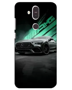 Чехол для Nokia 8.1 (2018) с картинкой «Темный Mercedes AMG» Чехол для Nokia 8.1 (2018) с картинкой «Темный Mercedes AMG»