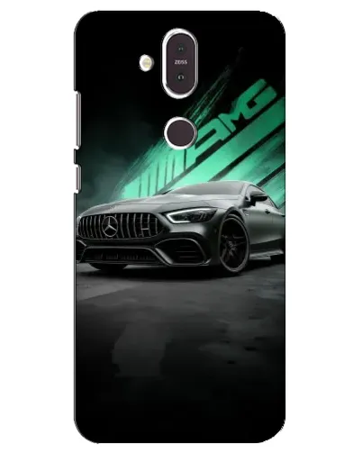 Чехол для Nokia 8.1 (2018) с картинкой «Темный Mercedes AMG»