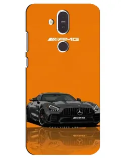 Чехол для Nokia 8.1 (2018) с картинкой «Оранжевый Mercedes AMG» Чехол для Nokia 8.1 (2018) с картинкой «Оранжевый Mercedes AMG»