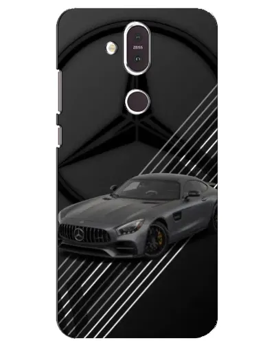 Чехол для Nokia 8.1 (2018) с картинкой «Mercedes AMG — графика»