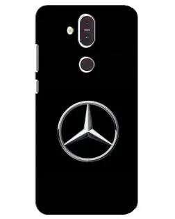 Чехол для Nokia 8.1 (2018) с картинкой «Mercedes классический лого» Чехол для Nokia 8.1 (2018) с картинкой «Mercedes классический лого»