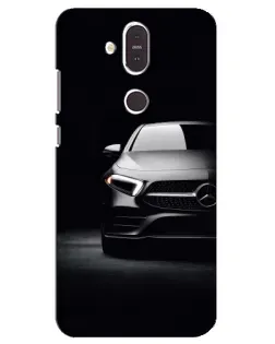 Чехол для Nokia 8.1 (2018) с картинкой «Свет фар Mercedes» Чехол для Nokia 8.1 (2018) с картинкой «Свет фар Mercedes»