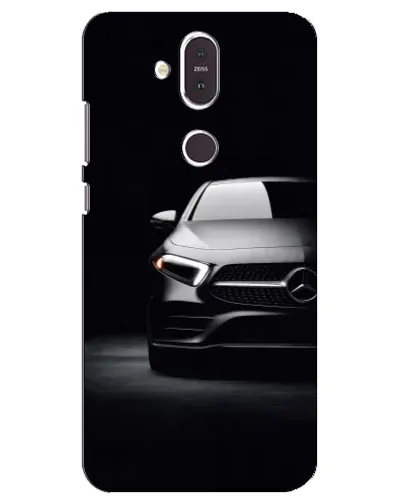Чехол для Nokia 8.1 (2018) с картинкой «Свет фар Mercedes»