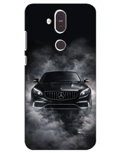 Чехол для Nokia 8.1 (2018) с картинкой «Mercedes в дыму» Чехол для Nokia 8.1 (2018) с картинкой «Mercedes в дыму»