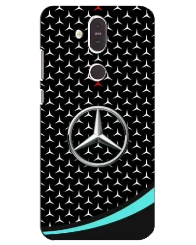 Чехол для Nokia 8.1 (2018) с картинкой «Mercedes — бирюзовый акцент»