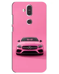 Чехол для Nokia 8.1 (2018) с картинкой «Розовый Mercedes AMG» Чехол для Nokia 8.1 (2018) с картинкой «Розовый Mercedes AMG»