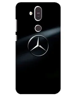 Чехол для Nokia 8.1 (2018) с картинкой «Mercedes на металле» Чехол для Nokia 8.1 (2018) с картинкой «Mercedes на металле»