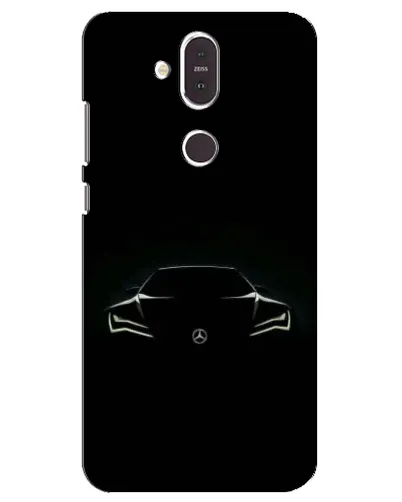 Чехол для Nokia 8.1 (2018) с картинкой «Mercedes — силуэт авто» Чехол для Nokia 8.1 (2018) с картинкой «Mercedes — силуэт авто»