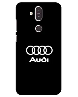 Чехол для Nokia 8.1 (2018) с картинкой «Классическое лого Audi»