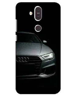 Чехол для Nokia 8.1 (2018) с картинкой «Audi — детализация кузова»