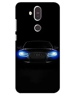 Чехол для Nokia 8.1 (2018) с картинкой «Audi в неоне» Чехол для Nokia 8.1 (2018) с картинкой «Audi в неоне»