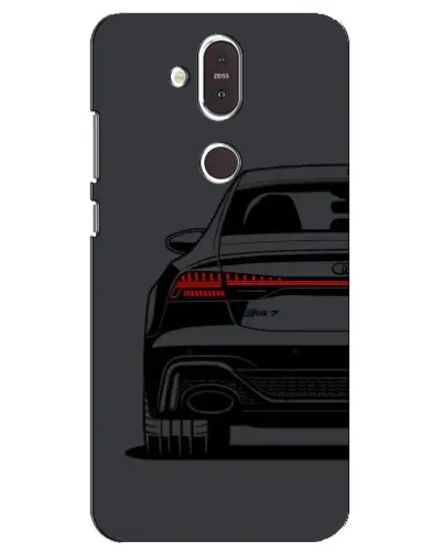Чехол для Nokia 8.1 (2018) с картинкой «Задняя часть Audi — арт»