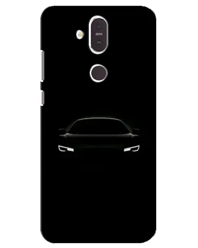Чехол для Nokia 8.1 (2018) с картинкой «Взгляд Audi в темноте»