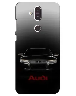 Чехол для Nokia 8.1 (2018) с картинкой «Audi — градиентный контур» Чехол для Nokia 8.1 (2018) с картинкой «Audi — градиентный контур»