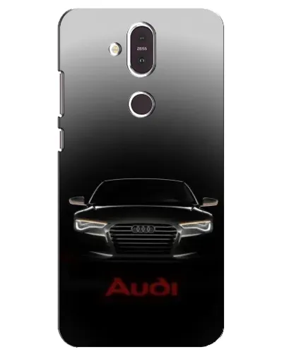 Чехол для Nokia 8.1 (2018) с картинкой «Audi — градиентный контур»
