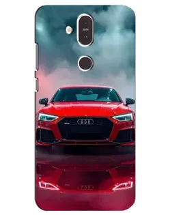 Чехол для Nokia 8.1 (2018) с картинкой «Audi RS — красный стиль» Чехол для Nokia 8.1 (2018) с картинкой «Audi RS — красный стиль»