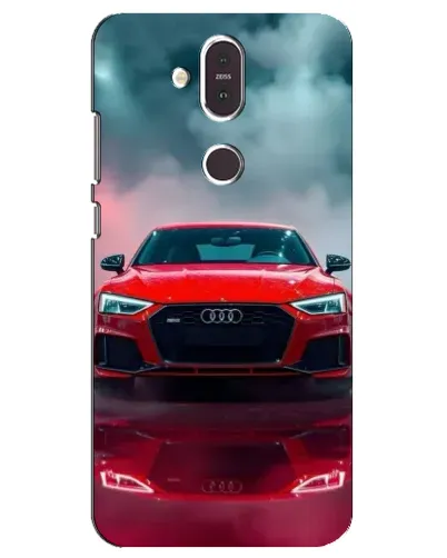 Чехол для Nokia 8.1 (2018) с картинкой «Audi RS — красный стиль»