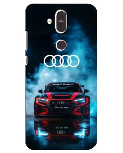 Чехол для Nokia 8.1 (2018) с картинкой «Audi Sport — неон»