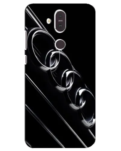 Чехол для Nokia 8.1 (2018) с картинкой «Audi — абстрактные кольца»