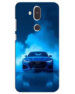 Чехол для Nokia 8.1 (2018) с картинкой «Audi — голубая энергия» Чехол для Nokia 8.1 (2018) с картинкой «Audi — голубая энергия»