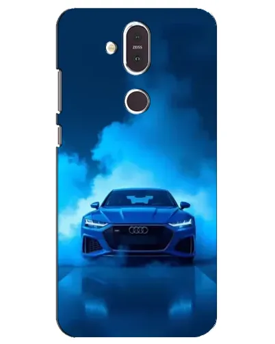 Чехол для Nokia 8.1 (2018) с картинкой «Audi — голубая энергия»