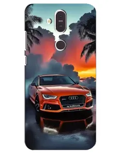 Чехол для Nokia 8.1 (2018) с картинкой «Audi — закат» Чехол для Nokia 8.1 (2018) с картинкой «Audi — закат»