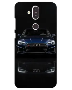 Чехол для Nokia 8.1 (2018) с картинкой «Audi — ночное отражение» Чехол для Nokia 8.1 (2018) с картинкой «Audi — ночное отражение»