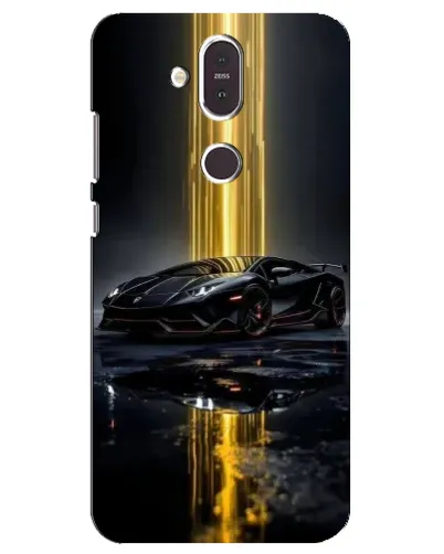 Чохол для Nokia 8.1 (2018) з картинкою «Нічний Lamborghini драйв»