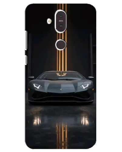 Чохол для Nokia 8.1 (2018) з картинкою «Lamborghini золоті лінії»
