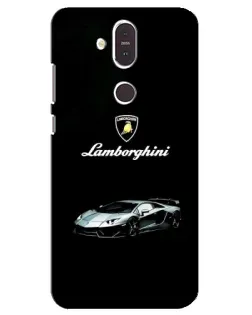 Чохол для Nokia 8.1 (2018) з картинкою «Логотип Lamborghini класика»