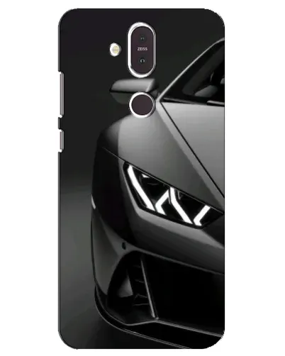 Чохол для Nokia 8.1 (2018) з картинкою «Lamborghini фари деталізація»