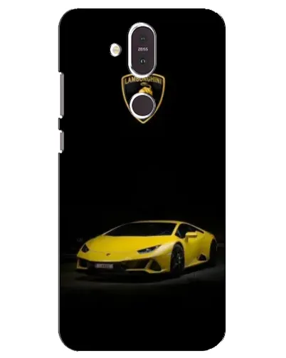 Чохол для Nokia 8.1 (2018) з картинкою «Lamborghini жовтий акцент»